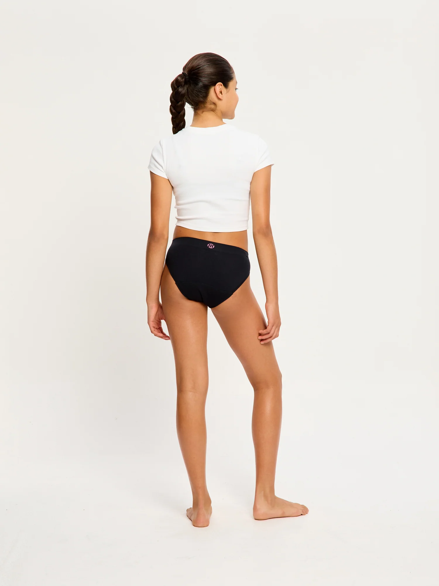 Teen Soft Stretch Seamless Hipster Bikini 2 Pack Moderate Black - Image 5