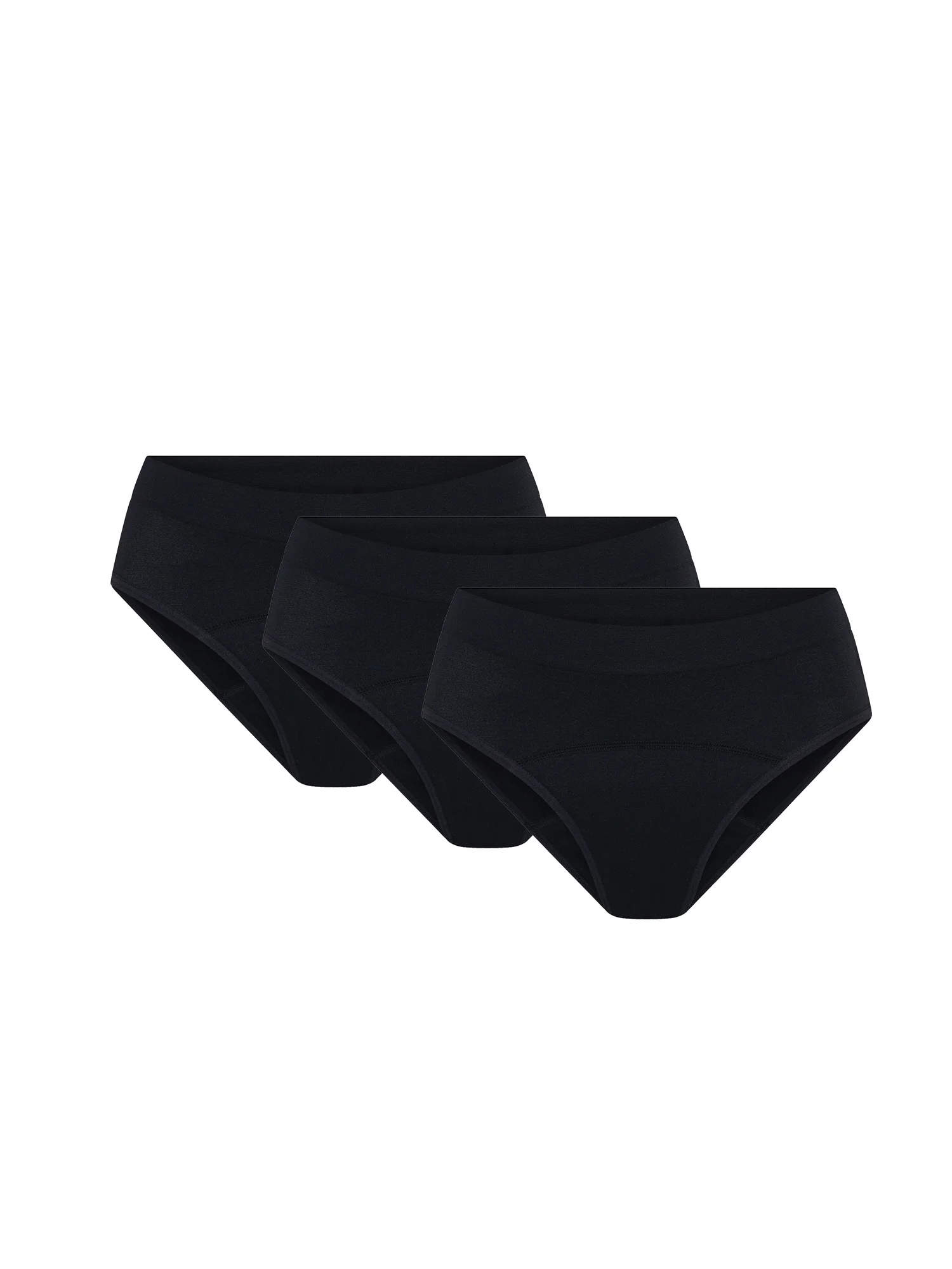 Teen Soft Stretch Seamless Hipster Bikini 3 Pack Moderate Black - Image 11