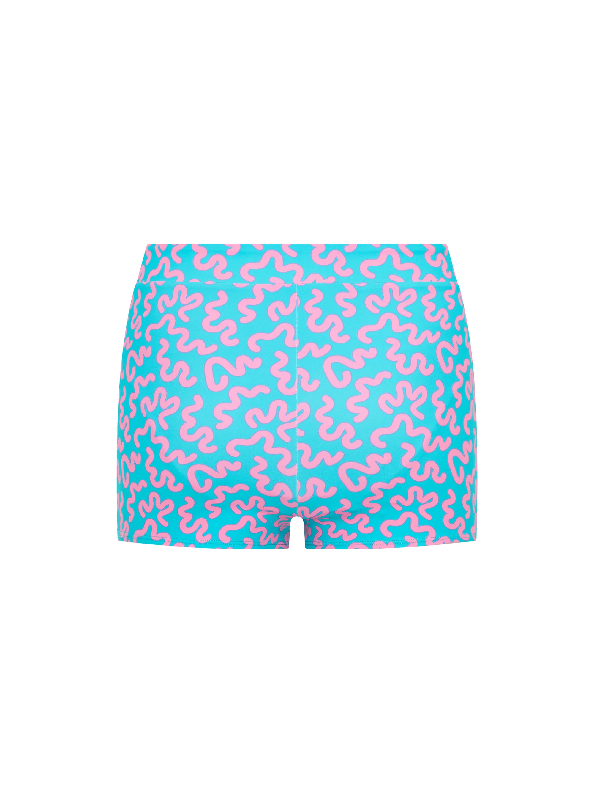 Teen Swimwear Hi Waist Short Super Wavy Blue - Image 6
