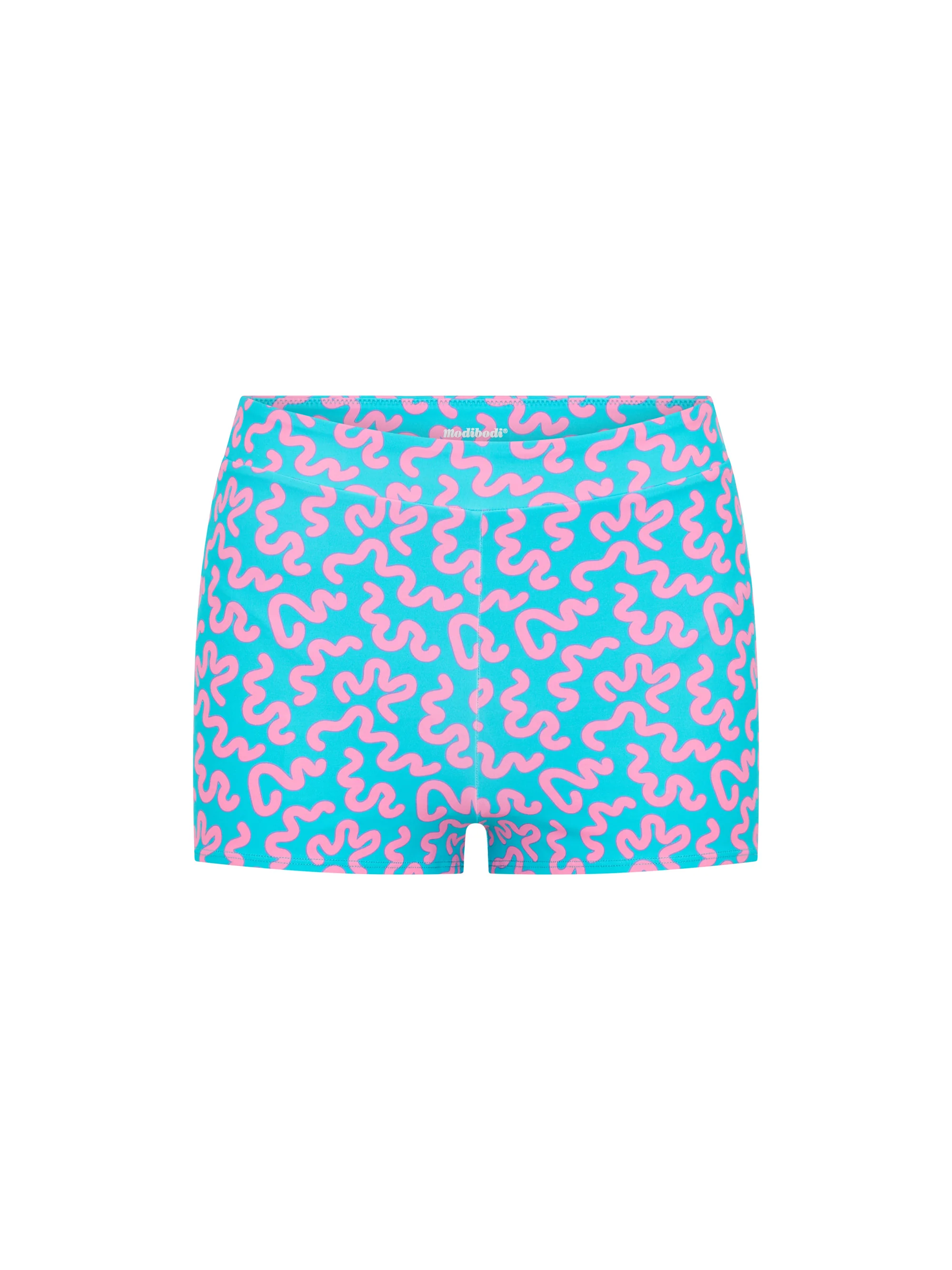 Teen Swimwear Hi Waist Short Super Wavy Blue - Image 7