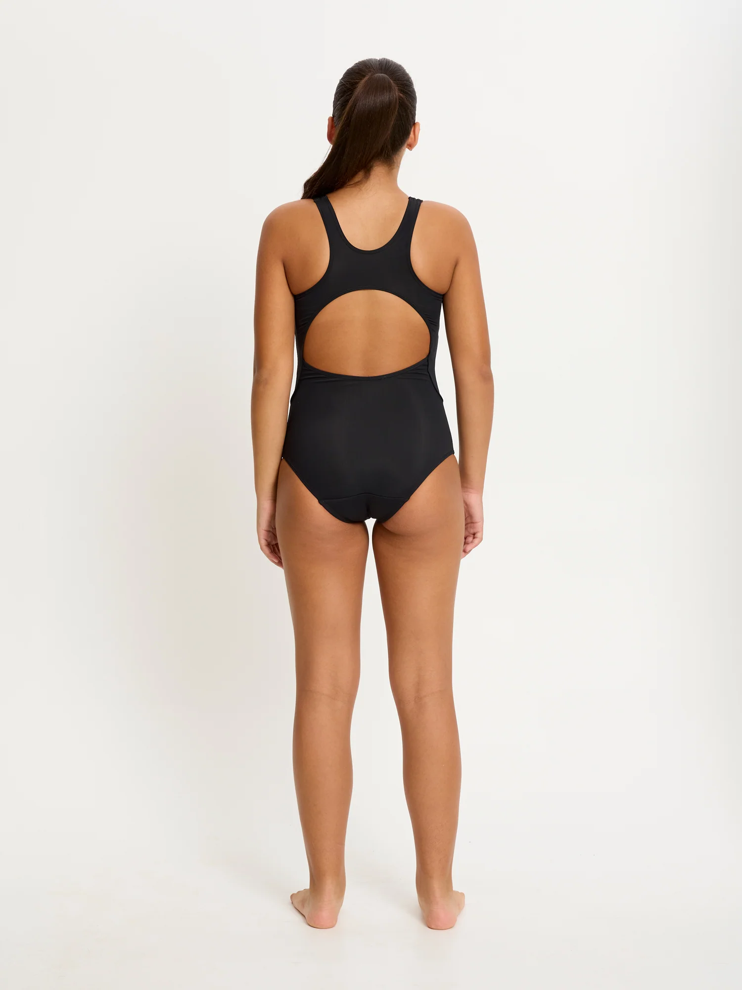 Teen Swimwear Racerback One Piece Light Black - Image 5