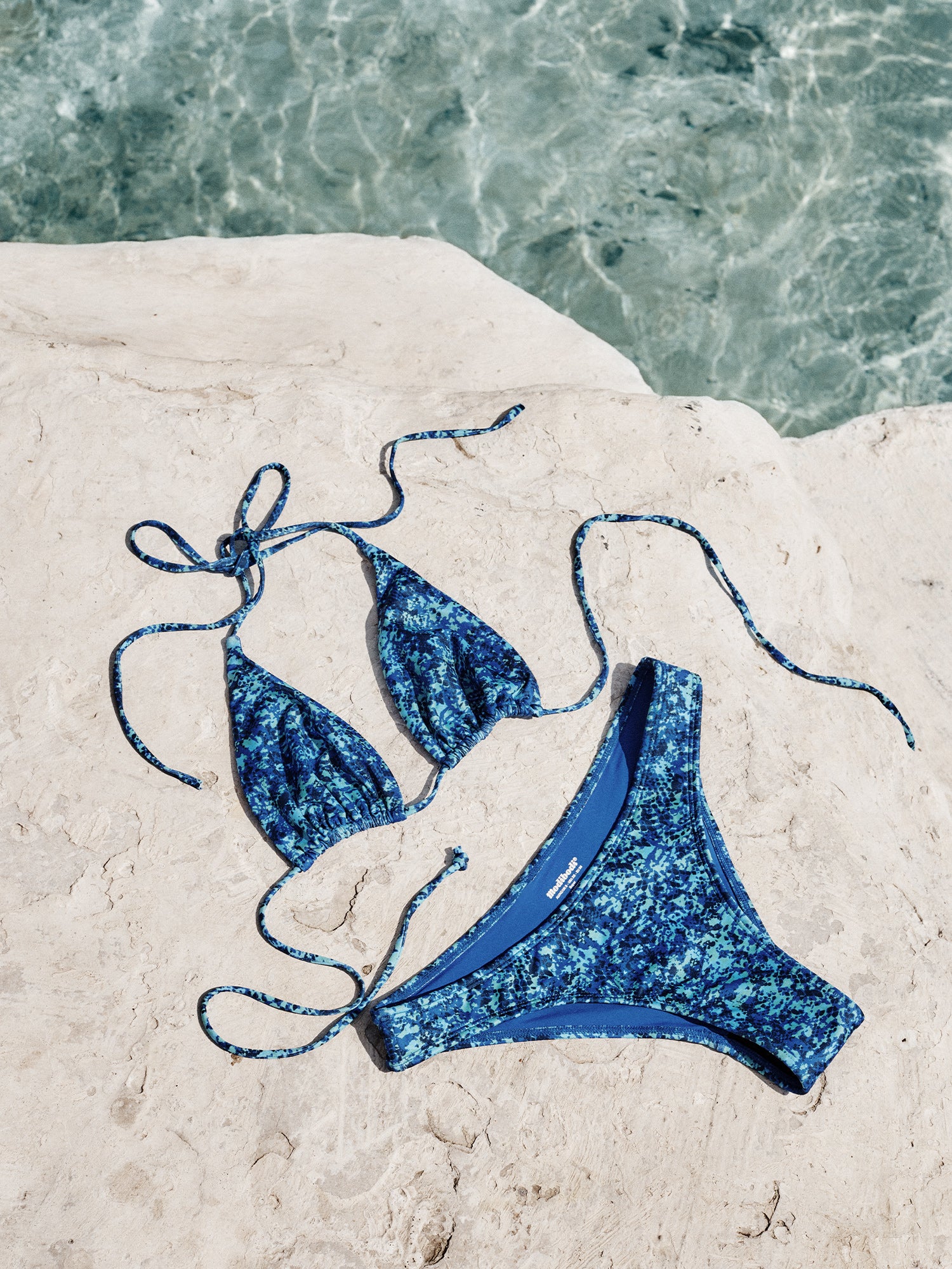 Tidal Swimwear Cheeky Bottom Super Python Blue - Image 11