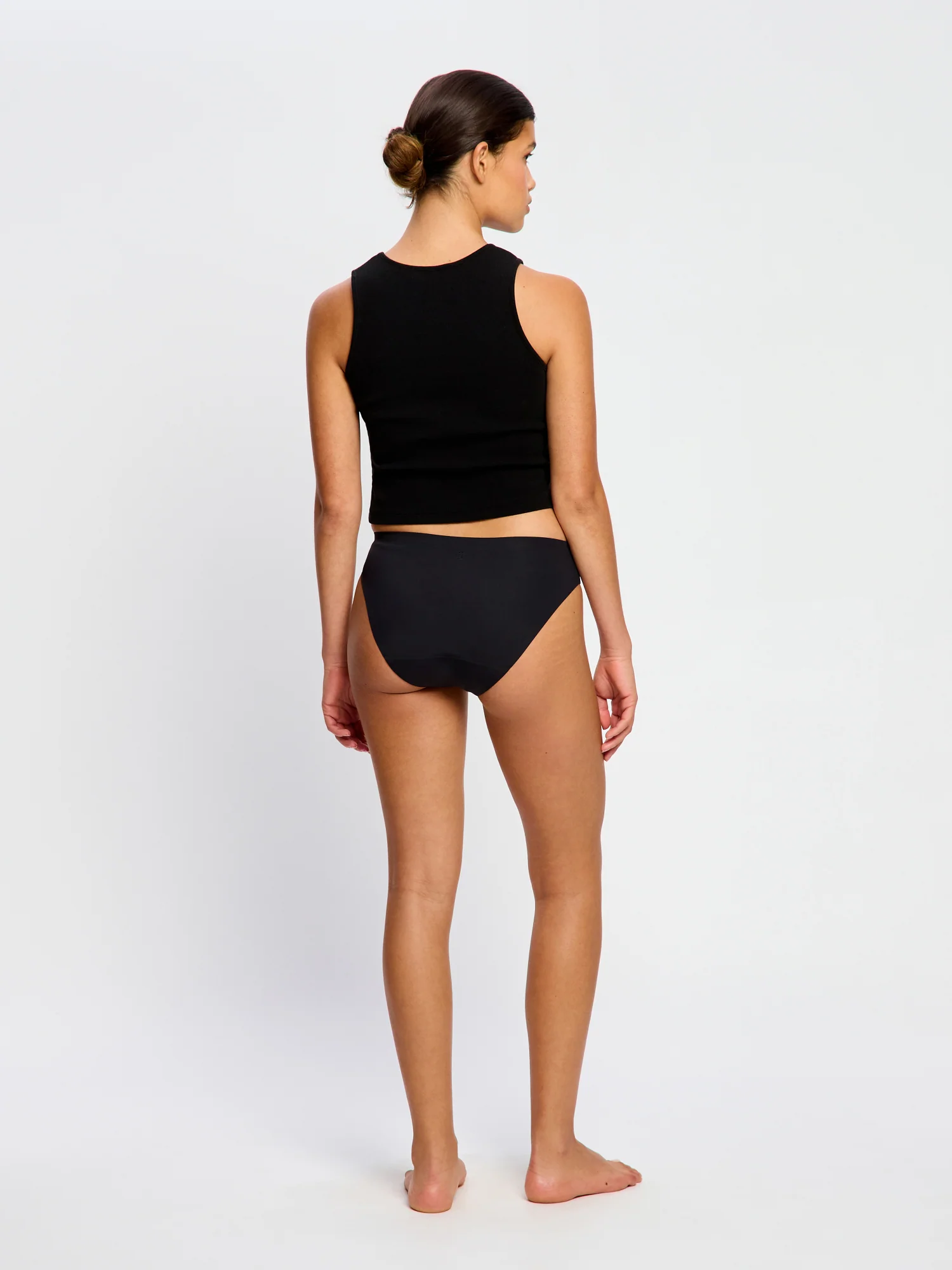 West Ham United Women X Modibodi Seamfree Bikini Moderate Black - Image 4